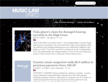 Tablet Screenshot of musiclawupdates.com